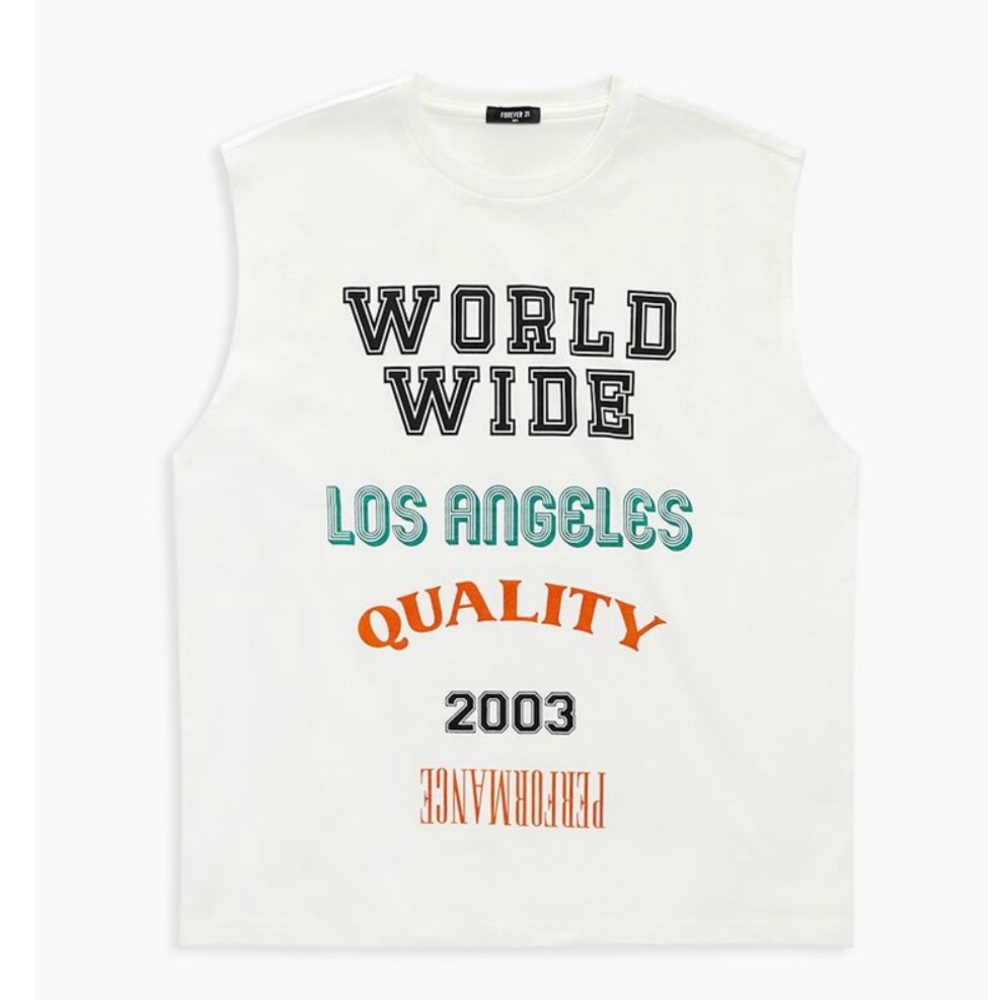 NWT FOREVER 21 MEN’S GRAPHIC SLEEVELESS TEE